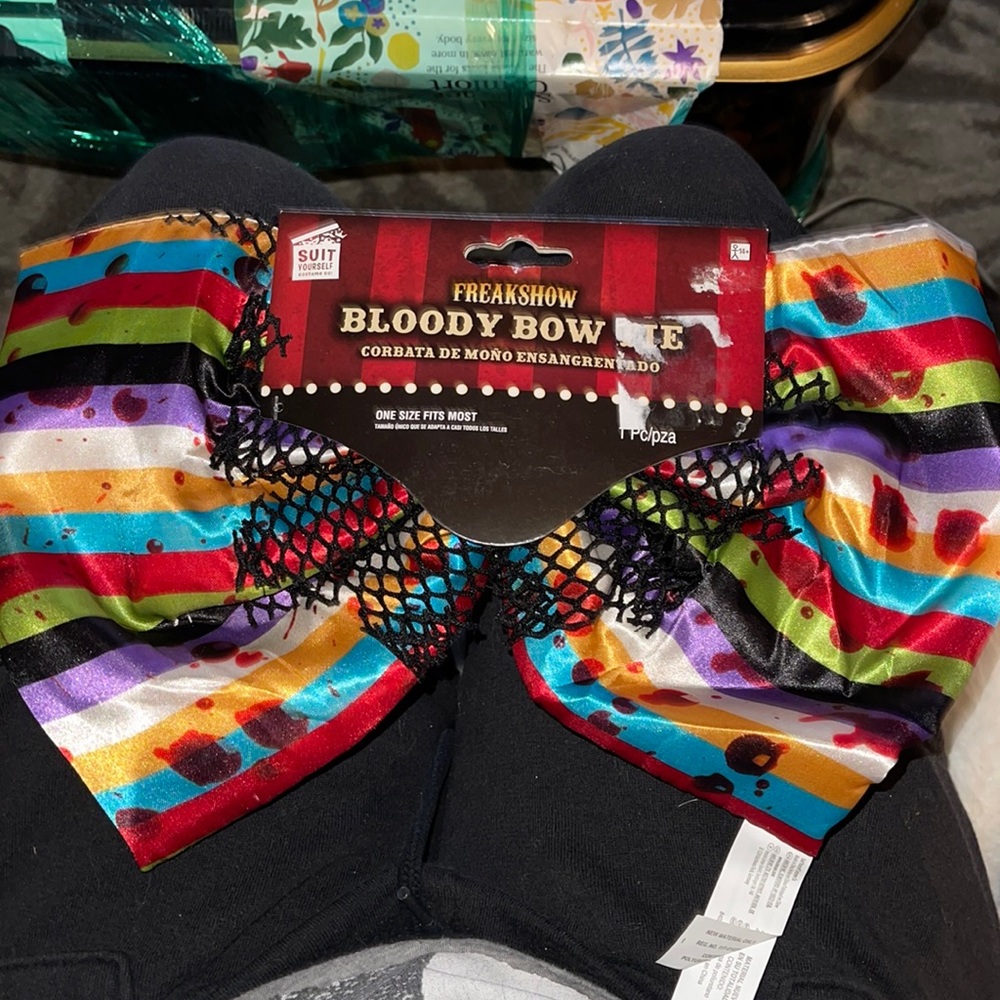 Large freak show bloody bow tie